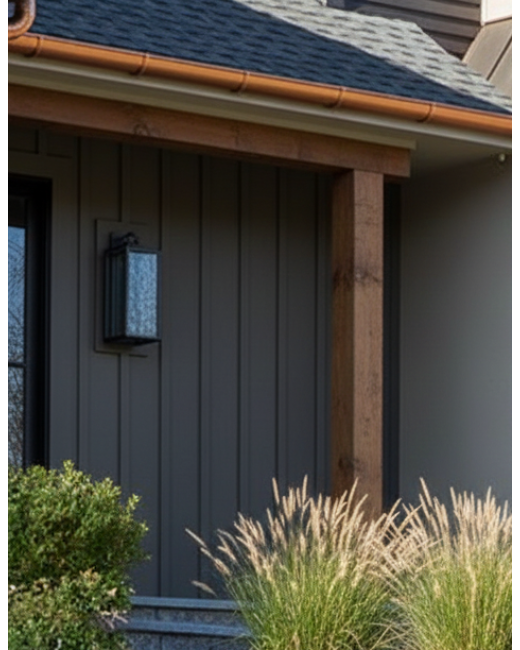 Faux Barn Wood Column Wrap 10"