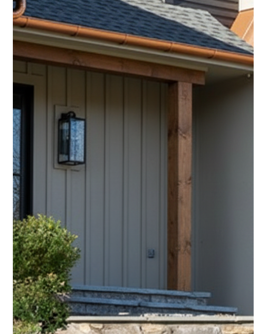 Faux Barn Wood Column Wrap 10"