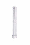 8" RECESSED PVC Column Wrap Kit