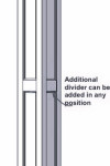 Extra Divider for RECESSED Paneled PVC Column