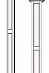 8" RECESSED PVC Column Wrap Kit