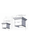 16" Recessed Panel PVC Column Mega Wrap