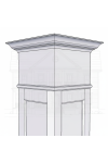 16" Recessed Panel PVC Column Mega Wrap