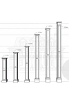 16" Recessed Panel PVC Column Mega Wrap