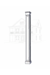 16" Recessed Panel PVC Column Mega Wrap