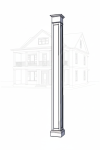 14" Recessed Panel PVC Column Mega Wrap