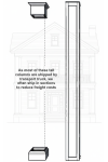 16" Recessed Panel PVC Column Mega Wrap