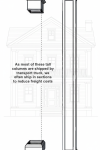 16" Recessed Panel PVC Column Mega Wrap