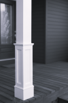 10" PVC Column Half Panelled