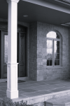 10" PVC Column Half Panelled