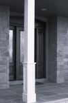 10" PVC Column Half Panelled