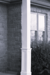 10" PVC Column Half Panelled