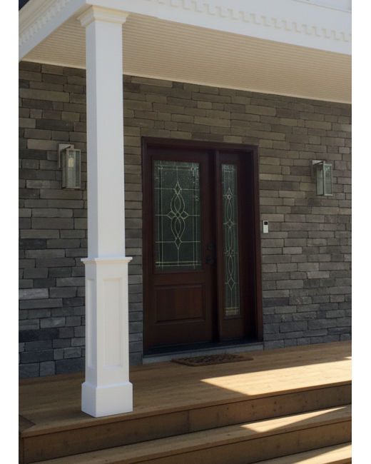 8" PVC Column Half Paneled