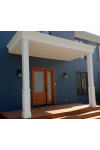 10" PVC Column Half Panelled