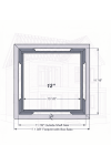 12" RECESSED PVC Column Wrap Kit