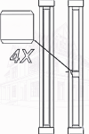 16" Recessed Panel PVC Column Mega Wrap