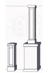 12" RECESSED PVC Column Wrap Kit