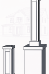 12" RECESSED PVC Column Wrap Kit