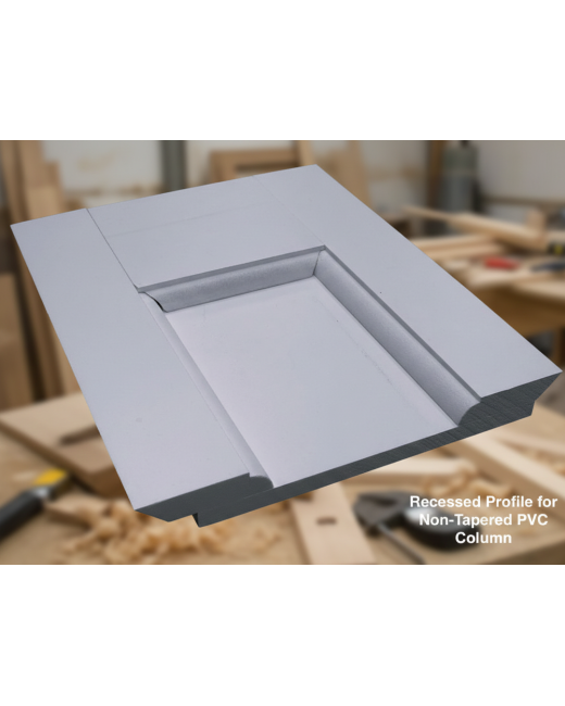 8" RECESSED PVC Column Wrap Kit