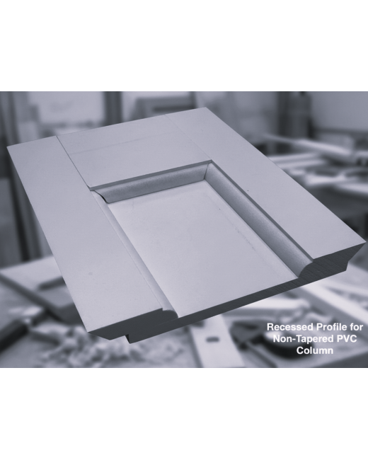 12" RECESSED PVC Column Wrap Kit