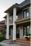 16" Recessed Panel PVC Column Mega Wrap