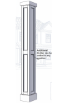 16" Recessed Panel PVC Column Mega Wrap