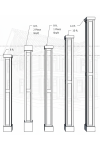 Extra Divider for RECESSED Paneled PVC Column