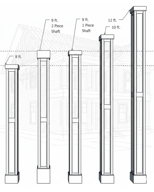 Extra Divider for RECESSED Paneled PVC Column