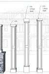8" RECESSED PVC Column Wrap Kit