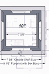 10" RECESSED PVC Column Wrap Kit