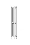 Extra Divider for RECESSED Paneled PVC Column