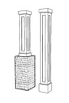 10" SHAKER PVC Column Wrap Kit