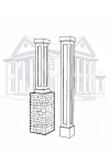10" SHAKER PVC Column Wrap Kit