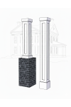10" SHAKER PVC Column Wrap Kit