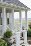 12" SHAKER PVC Column Wrap