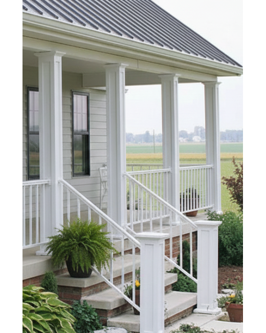 12" SHAKER PVC Column Wrap