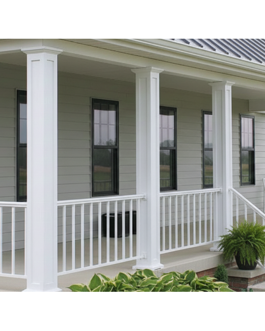 12" SHAKER PVC Column Wrap