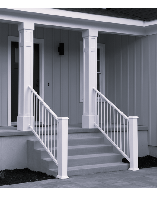 12" SHAKER PVC Column Wrap