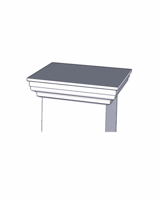 Elite Deluxe Flat Top Newel Post Capital