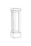 PVC Shaker Newel Post