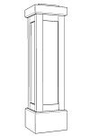 PVC Shaker Newel Post