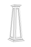 12/20 RAISED Panel Tapered PVC Column Wrap