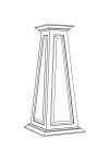 12/20 RAISED Panel Tapered PVC Column Wrap