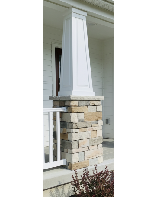 10/16 RAISED Panel Tapered PVC Column Wrap