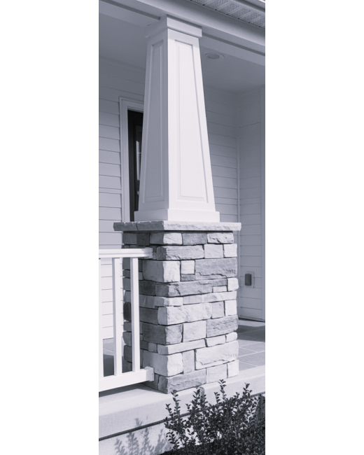 12/20 RAISED Panel Tapered PVC Column Wrap