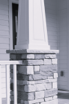8/12 RAISED Panel Tapered PVC Column Wrap