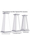10/20 SHAKER Panel Tapered PVC Column Wrap