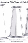 10/20 RAISED Panel Tapered PVC Column Wrap