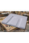 8/12 RAISED Panel Tapered PVC Column Wrap