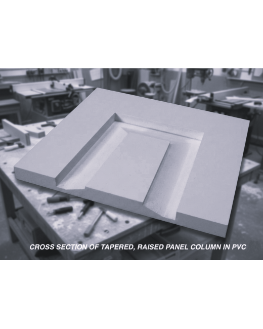 12/20 RAISED Panel Tapered PVC Column Wrap